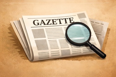 gazette publication banner
